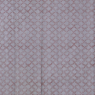 Hand block printed cotton saree