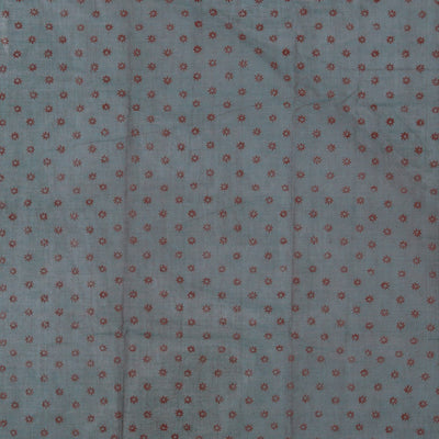 Hand block printed cotton saree