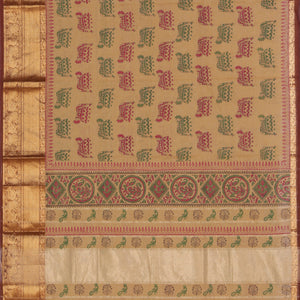 Hand block printed cotton saree