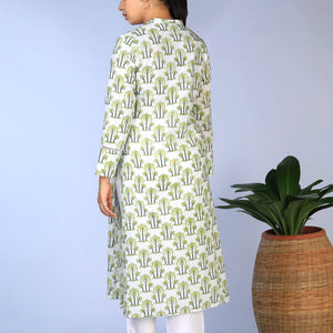 Handblock printed  Kurti & dupatta set