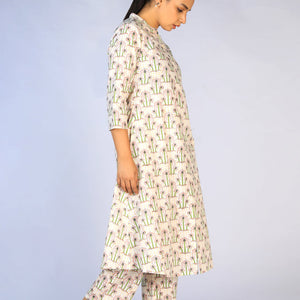 Hand block printed cotton cord set
