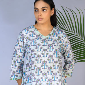 Handblock printed Kurti