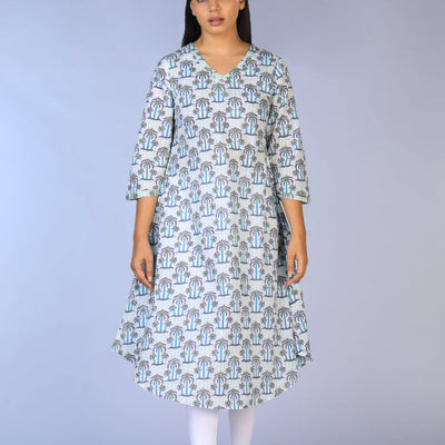 Handblock printed Kurti