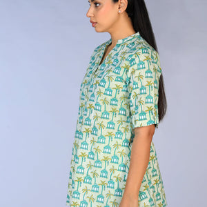 Handblock Printed short Kurti