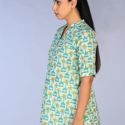 Handblock Printed short Kurti