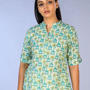 Handblock Printed short Kurti