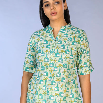 Handblock Printed short Kurti