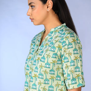 Handblock Printed short Kurti