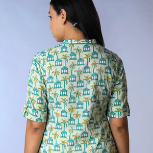 Handblock Printed short Kurti