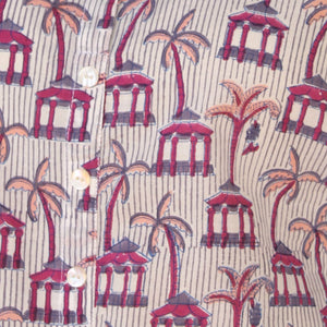 Handblock printed A-line kurti