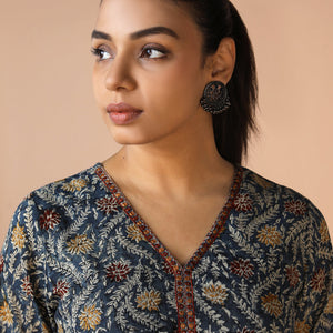 Cotton Mull Kalamkari Handblock printed dress