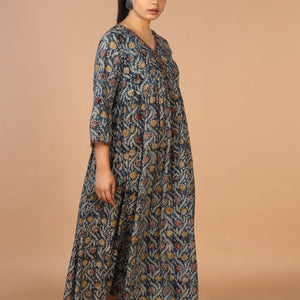 Cotton Mull Kalamkari Handblock printed dress