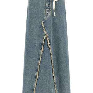 Maison Margiela Raw Hem Denim Skirt