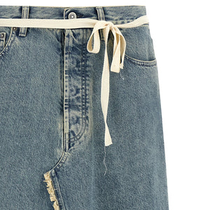 Maison Margiela Raw Hem Denim Skirt
