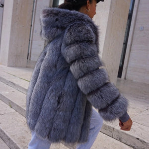 Winter Jacket Women Fashion Thick Warm Faux Fur Jackets