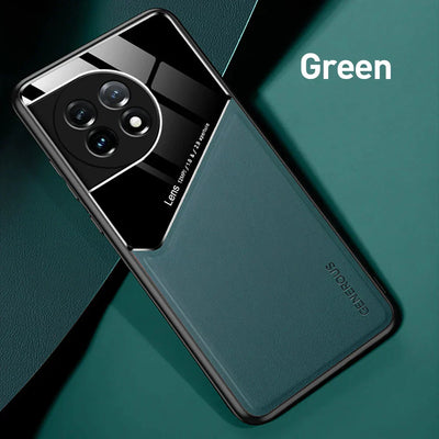 OnePlus 12 Series Vintage Leather Magnetic Holder Case