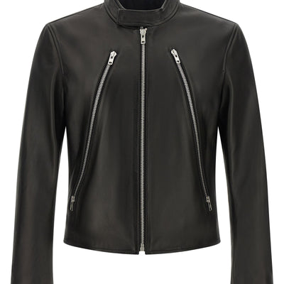 Maison Margiela 5-zip Leather Jacket