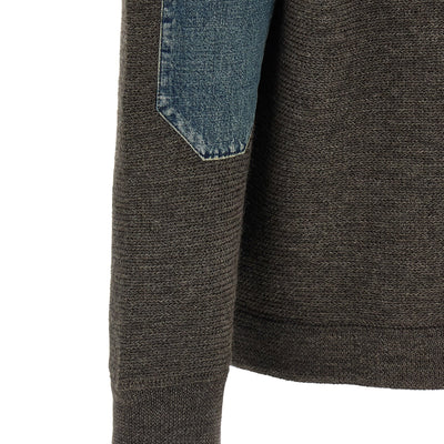 Maison Margiela Elbow Patch Quarter-zip  Reversible Sweater