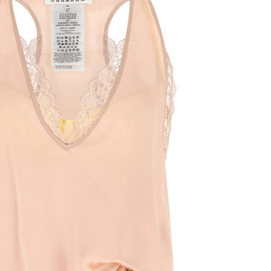 Maison Margiela Silk Lace Slip Midi Dress Dress