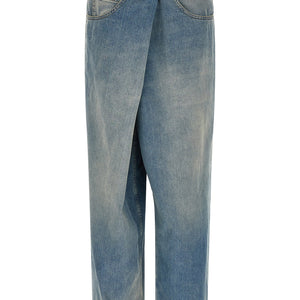 Maison Margiela Wrap Asymmetric Closure Jeans