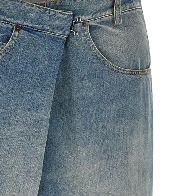 Maison Margiela Wrap Asymmetric Closure Jeans