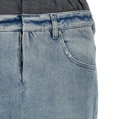 Maison Margiela Slits Denim Skirt