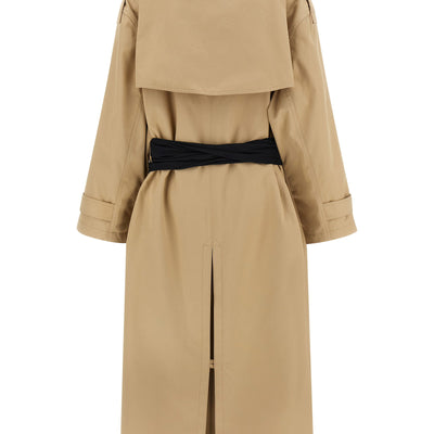 Mm6 Maison Margiela Trench Coat With Gloves