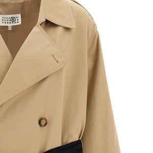 Mm6 Maison Margiela Trench Coat With Gloves