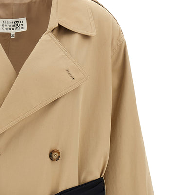 Mm6 Maison Margiela Trench Coat With Gloves