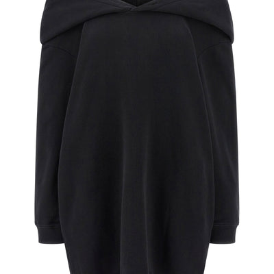 Mm6 Maison Margiela Off-shoulder Hooded Dress