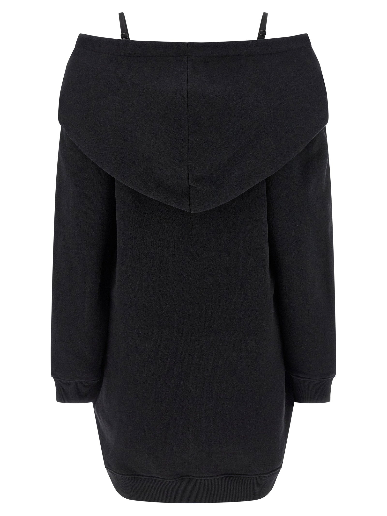 Mm6 Maison Margiela Off-shoulder Hooded Dress