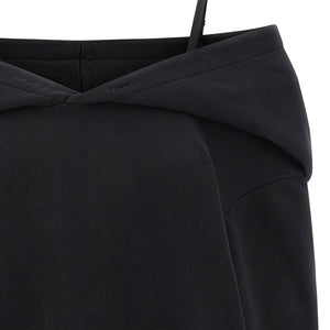 Mm6 Maison Margiela Off-shoulder Hooded Dress