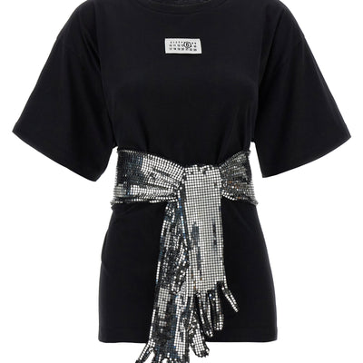 Mm6 Maison Margiela Sequin Gloves T-shirt
