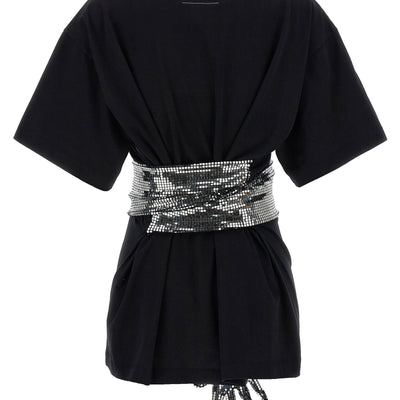 Mm6 Maison Margiela Sequin Gloves T-shirt