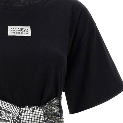 Mm6 Maison Margiela Sequin Gloves T-shirt