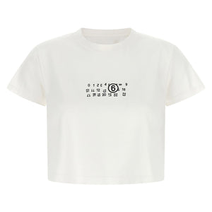 Mm6 Maison Margiela Numeric Signature Mm6 Upside Down T-shirt