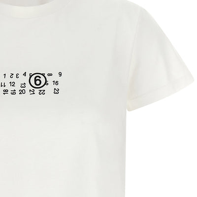 Mm6 Maison Margiela Numeric Signature Mm6 Upside Down T-shirt
