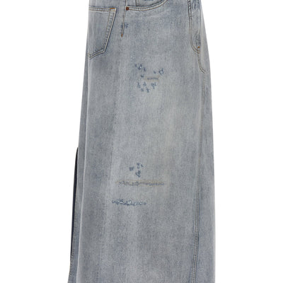 Mm6 Maison Margiela Asymmetrical Construction Skirt