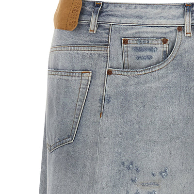 Mm6 Maison Margiela Asymmetrical Construction Skirt