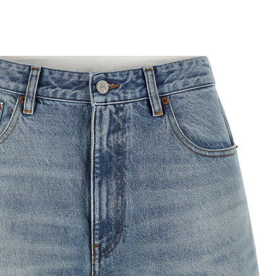Mm6 Maison Margiela White Carré Bermuda Shorts