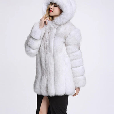 Winter Jacket Women Fashion Thick Warm Faux Fur Jackets