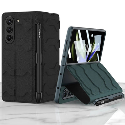 Shell Film Integrated Warrior Leather Case