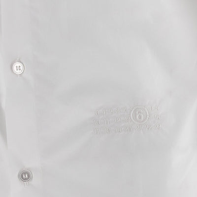 Mm6 Maison Margiela Numeric Signature Mm6 Embroidered Shirt