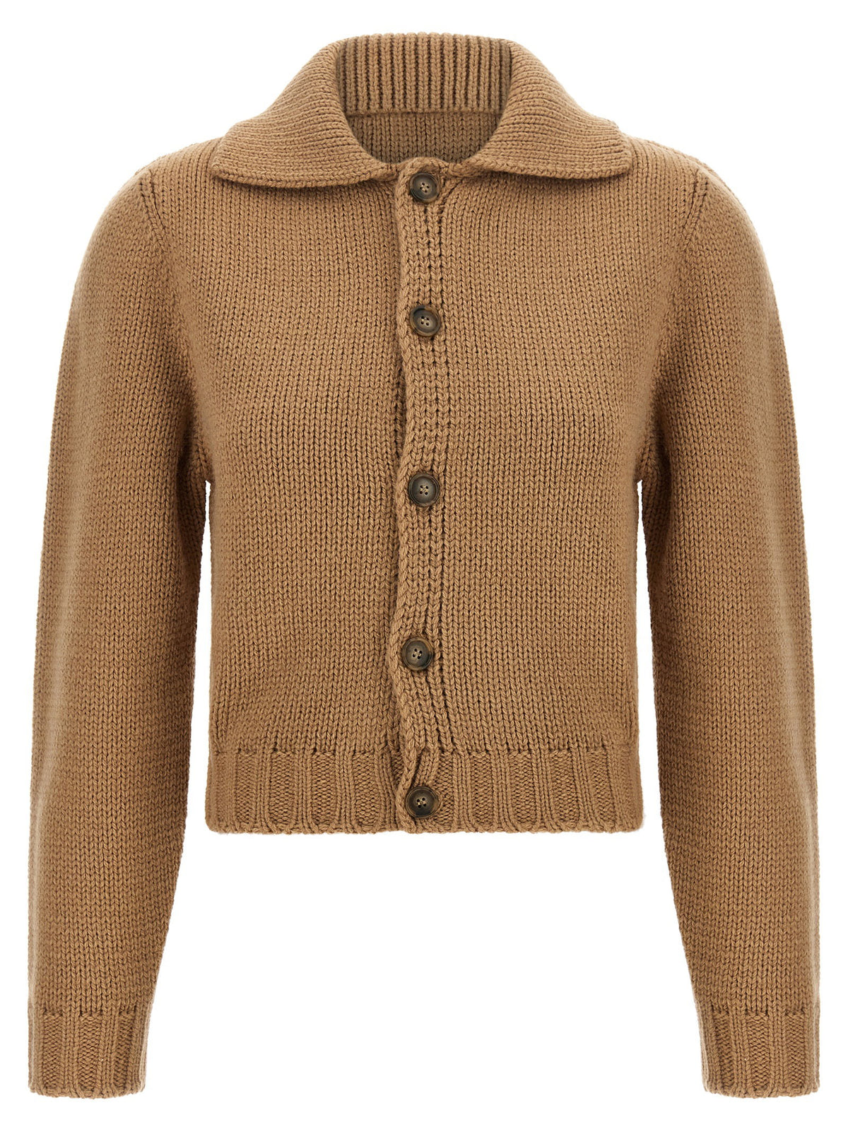 Mm6 Maison Margiela White Stitch Line Cardigan