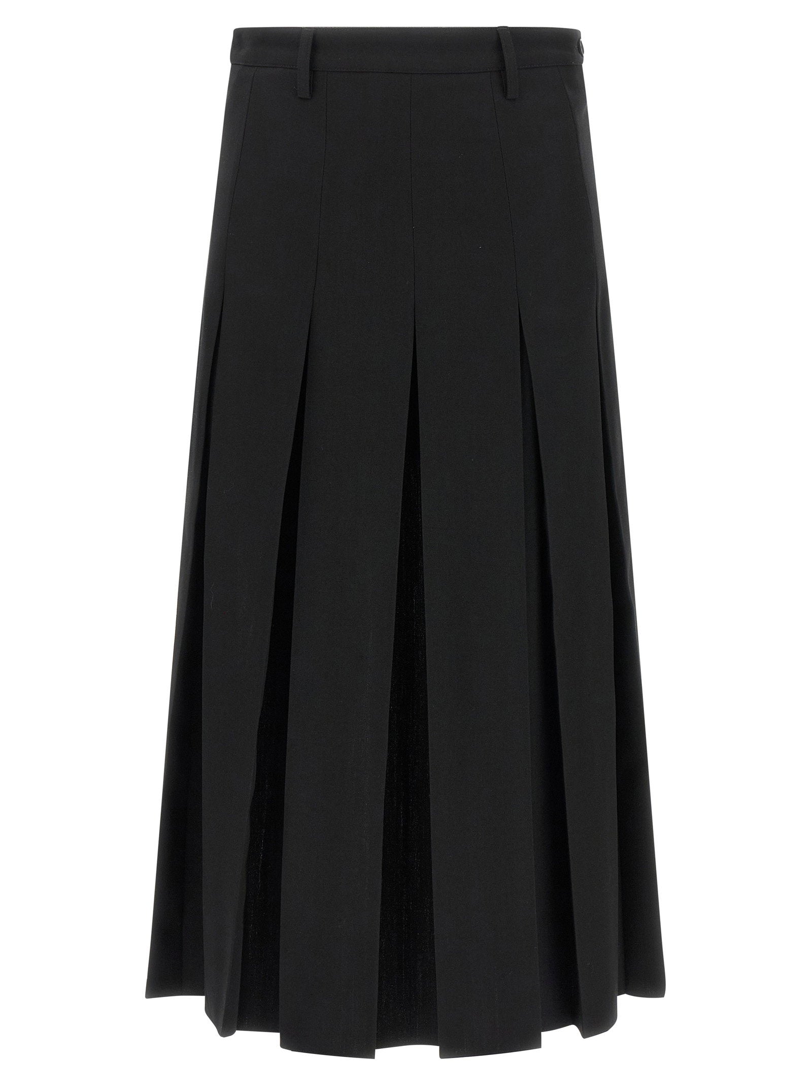 Mm6 Maison Margiela Overlapping Pleated Skirt