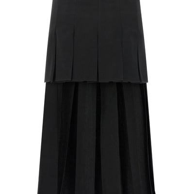 Mm6 Maison Margiela Overlapping Pleated Skirt