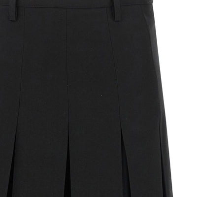 Mm6 Maison Margiela Overlapping Pleated Skirt