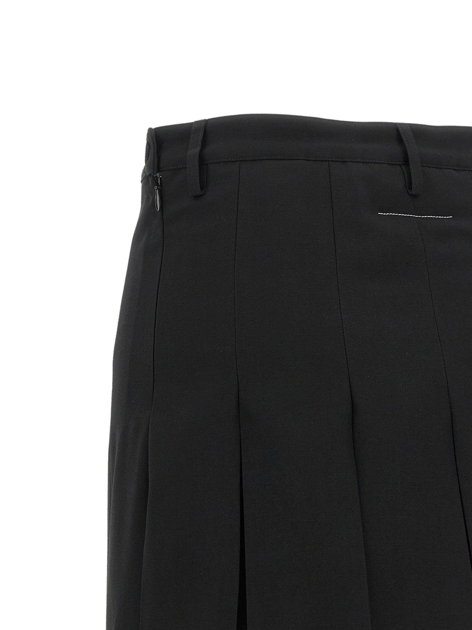 Mm6 Maison Margiela Overlapping Pleated Skirt