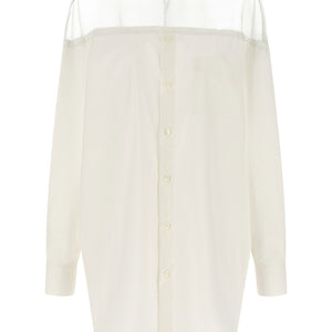 Mm6 Maison Margiela Tulle Insert Shirt