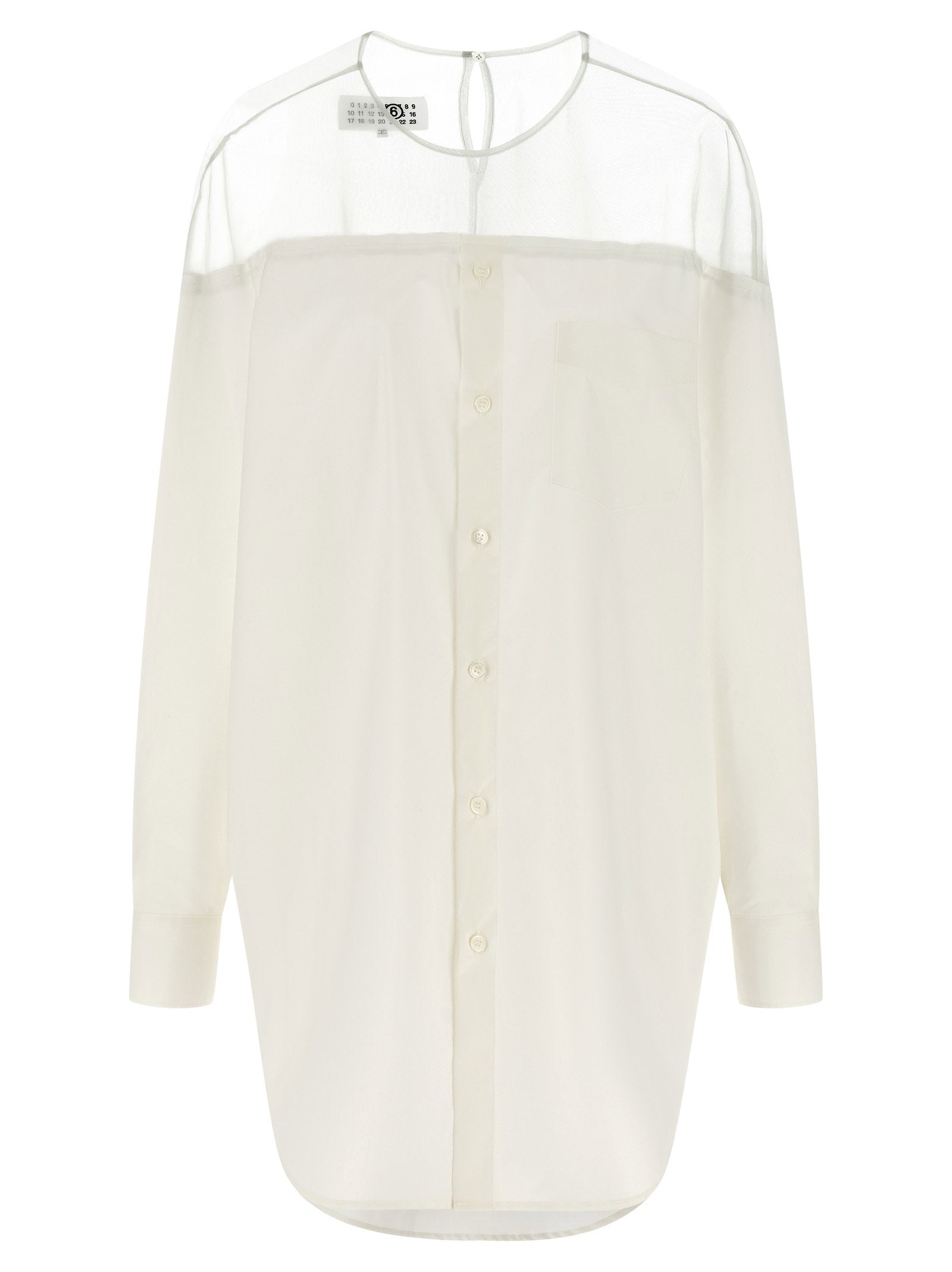 Mm6 Maison Margiela Tulle Insert Shirt